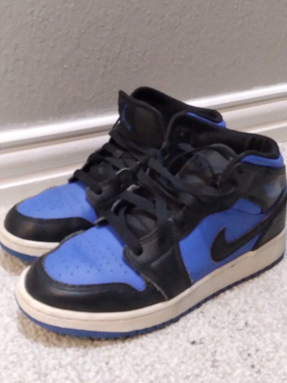 Black and Blue Air Jordan